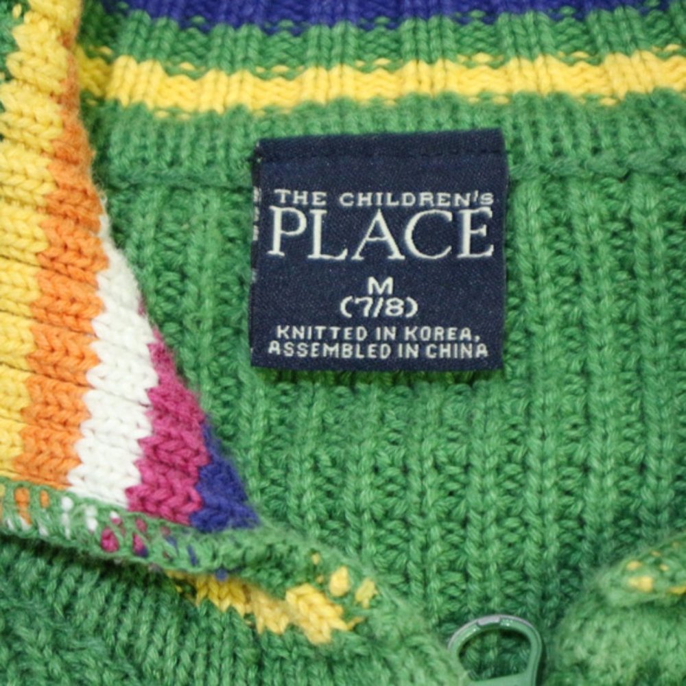 The Children's Place Striped Accent Zip Sweater - Picture 4 of 6